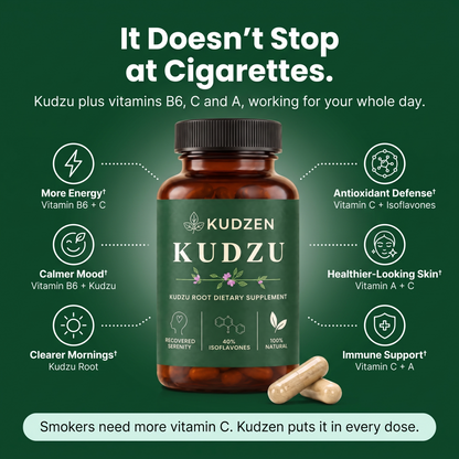 It doesn't stop at cigarettes: kudzu plus vitamins B6, C and A